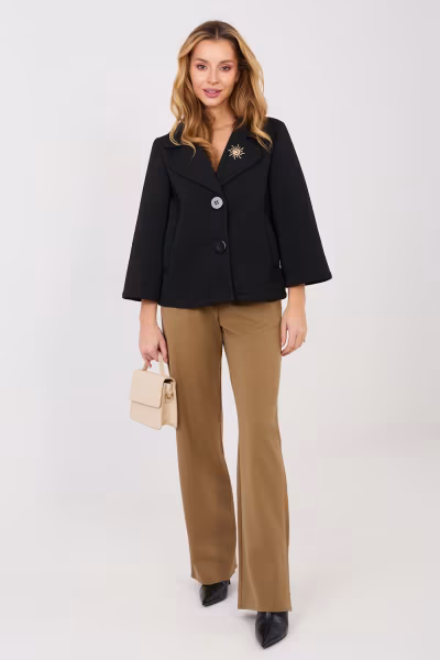 Płaszcz Damski Model IT-KR-FL8159-1.29 Black - Italy Moda — zdjęcie 2