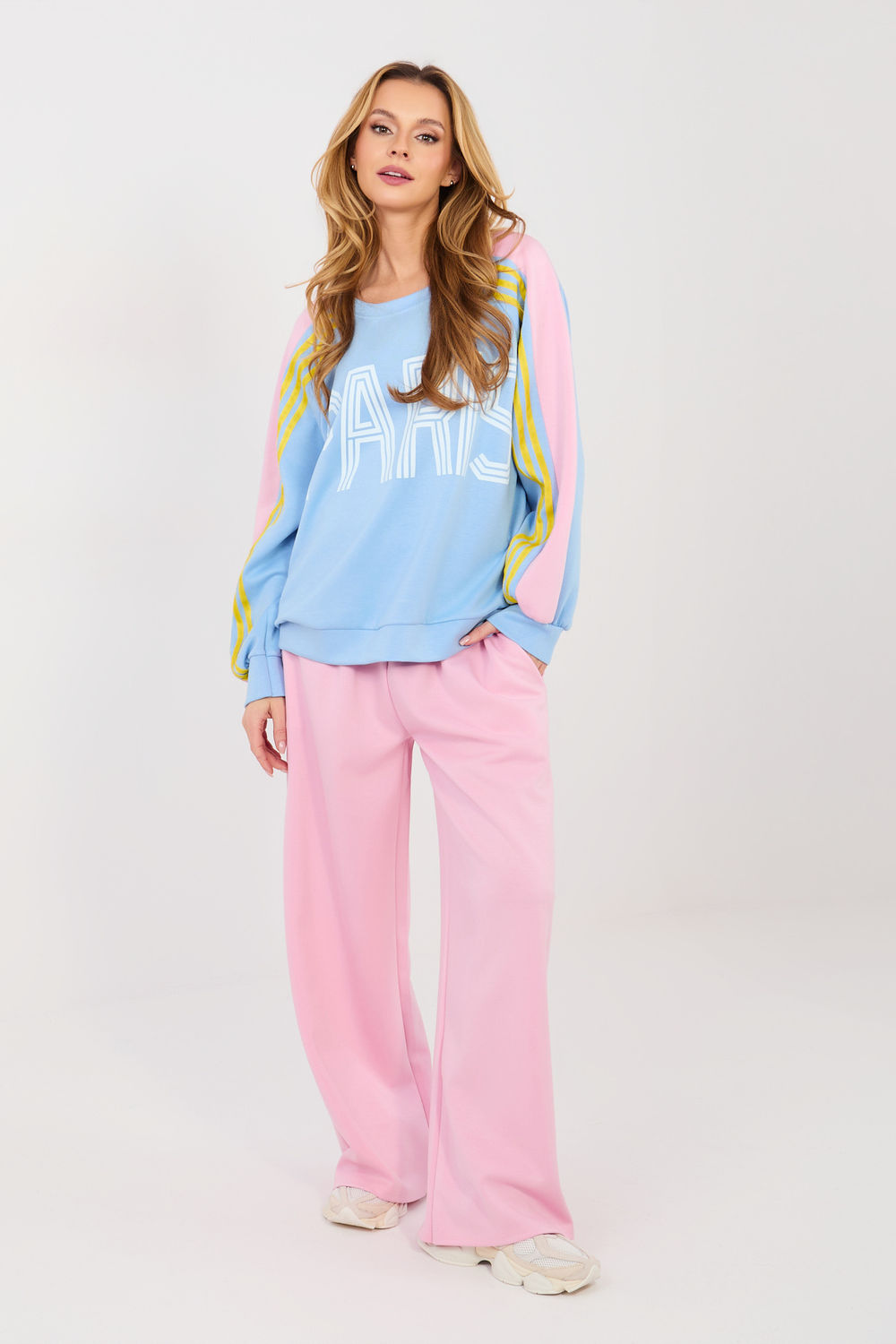 Spodnie Komplet Model MI-KMPL-82649.29 Light Pink - Italy Moda