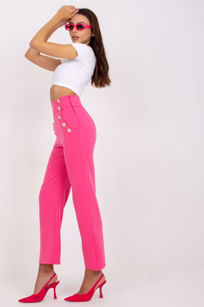 Spodnie Damskie Model DHJ-SP-16008.01X Dark Pink - Italy Moda — zdjęcie 2