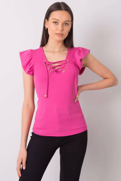 Bluzka Model DHJ-BZ-13301.34P Pink - Italy Moda — zdjęcie 2