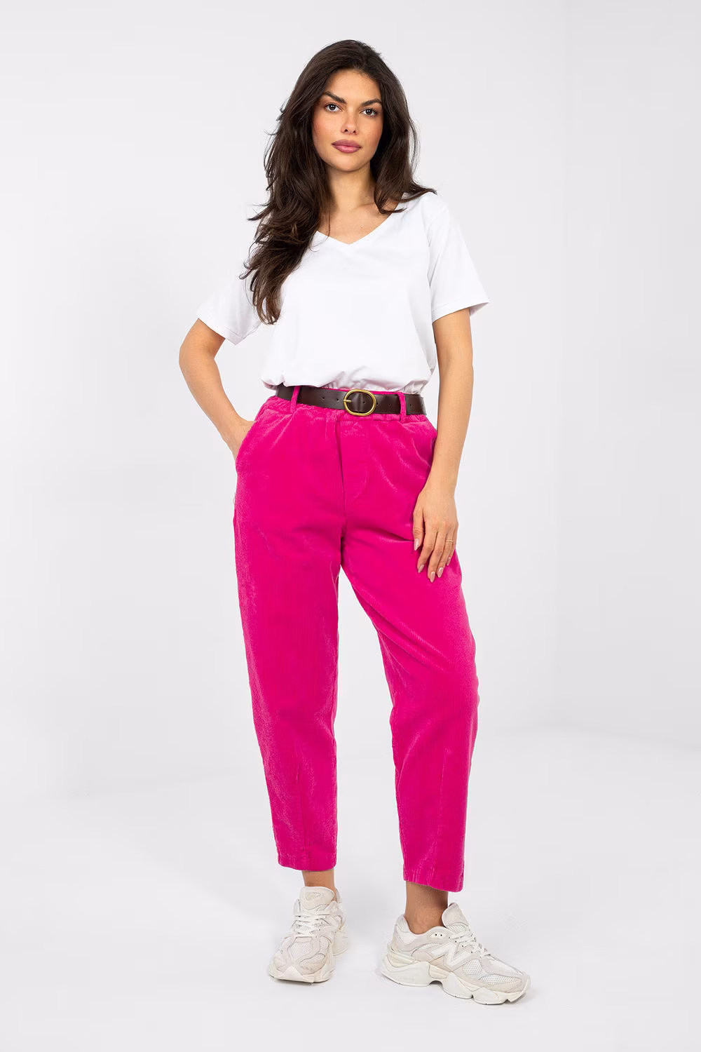 Spodnie Damskie Model IT-SP-FL9767-1.04 Fuksja - Italy Moda