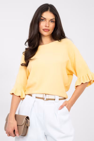 Sweter Damski Model IT-SW-99244.98 Dark Yellow - Italy Moda — zdjęcie 1