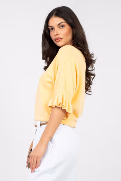 Sweter Damski Model IT-SW-99244.98 Dark Yellow - Italy Moda — zdjęcie 2