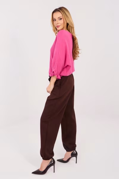Spodnie Dresowe Model IT-SP-22197.61 Dark Brown - Italy Moda — zdjęcie 3