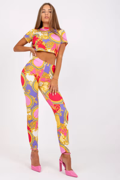 Spodnie Komplet Model DHJ-KMPL-15832.88 Pink - Italy Moda — zdjęcie 3
