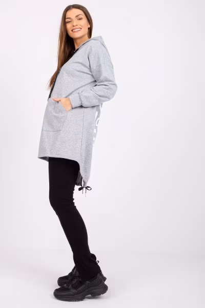 Bluza Damska Model DHJ-BL-20136.37 Grey - Italy Moda — zdjęcie 2