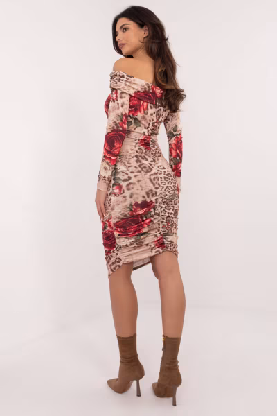 Sukienka Model DHJ-SK-18688-1.52 Beige - Italy Moda — zdjęcie 3