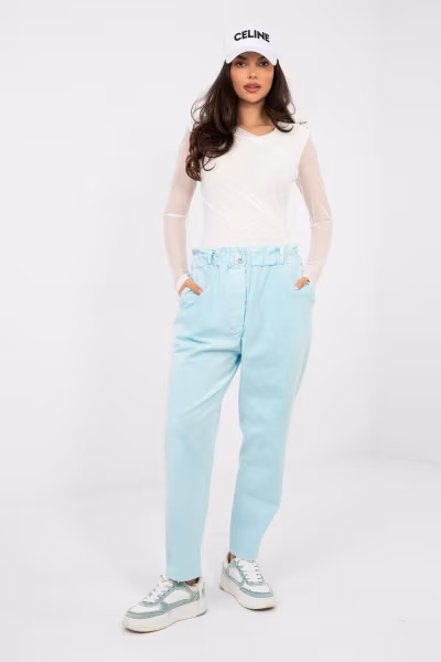 Spodnie Damskie Model MI-SP-2689.47 Light Blue - Italy Moda — zdjęcie 1