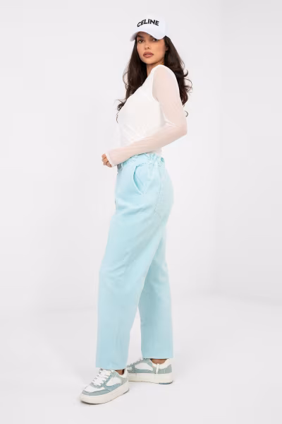 Spodnie Damskie Model MI-SP-2689.47 Light Blue - Italy Moda — zdjęcie 3