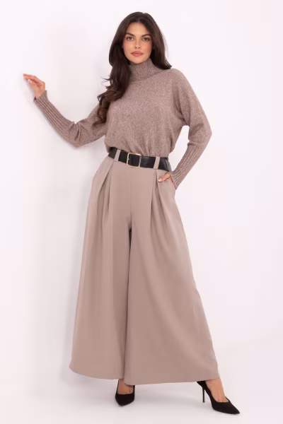 Spodnie Damskie Model IT-SP-19963.09P Dark Beige - Italy Moda — zdjęcie 1