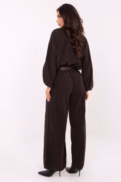 Spodnie Damskie Model IT-SP-25782.73 Dark Brown - Italy Moda — zdjęcie 3