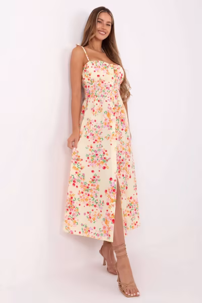 Sukienka Model MI-SK-23817-1.88 Light Yellow - Italy Moda — zdjęcie 2