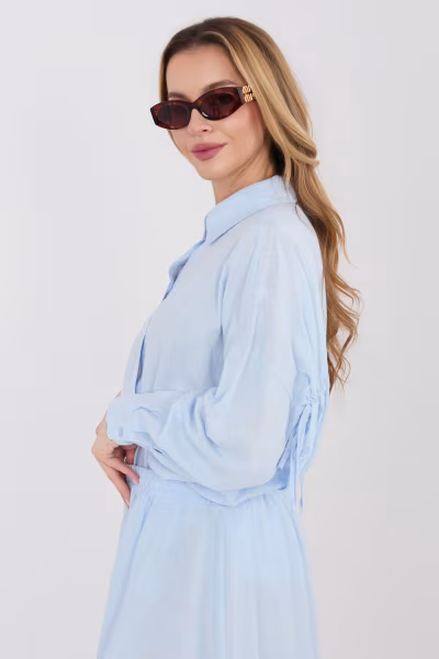 Koszula Damska Model IT-KS-3060.23 Light Blue - Italy Moda — zdjęcie 2
