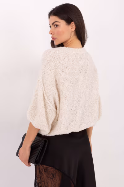 Sweter Damski Model IT-SW-72987.00 Light Beige - Italy Moda — zdjęcie 3