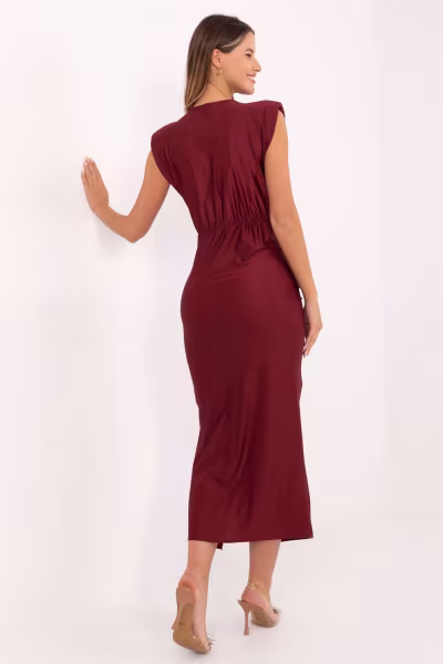 Sukienka Model IT-SK-21171.07P Bordo - Italy Moda — zdjęcie 3