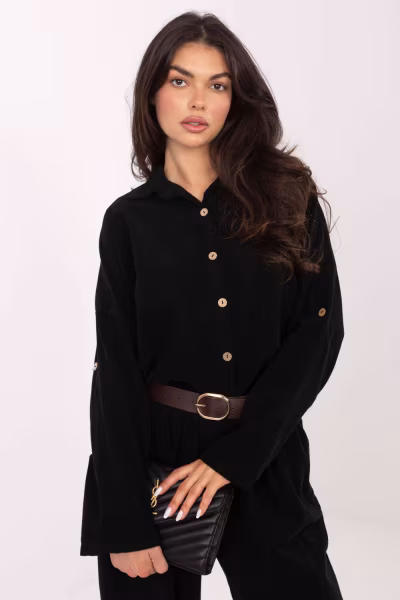 Koszula Damska Model IT-KS-22390.81 Black - Italy Moda — zdjęcie 1