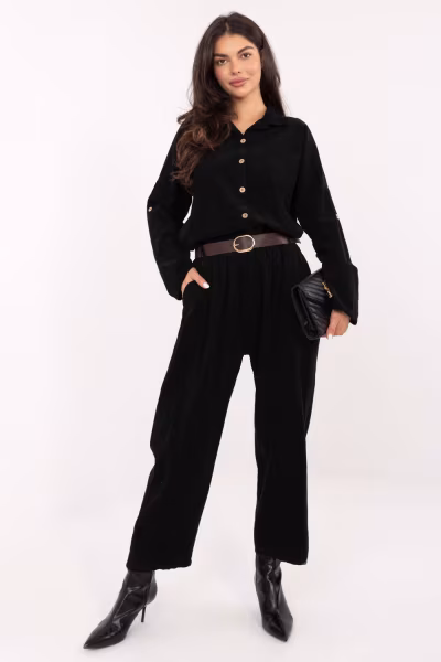 Koszula Damska Model IT-KS-22390.81 Black - Italy Moda — zdjęcie 2
