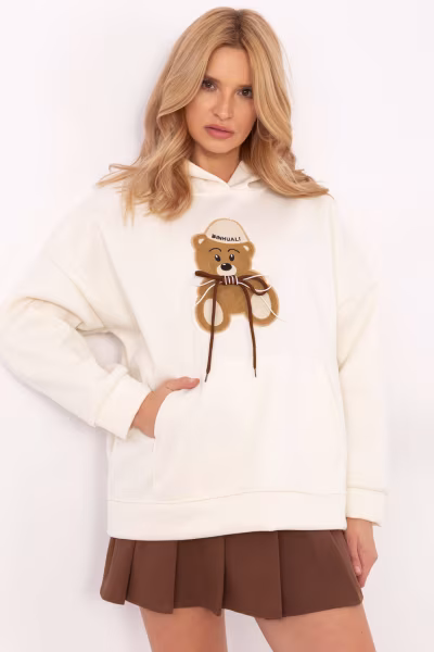 Bluza Damska Model DHJ-BL-A8695.65P Light Beige - Italy Moda — zdjęcie 1