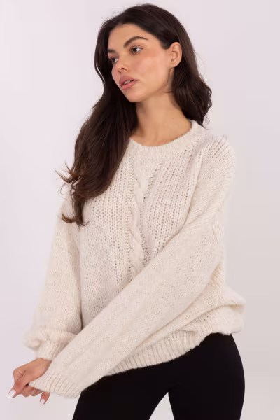 Sweter Damski Model MI-SW-1610.18 Light Beige - Italy Moda — zdjęcie 1