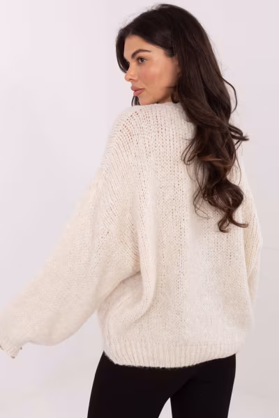 Sweter Damski Model MI-SW-1610.18 Light Beige - Italy Moda — zdjęcie 3