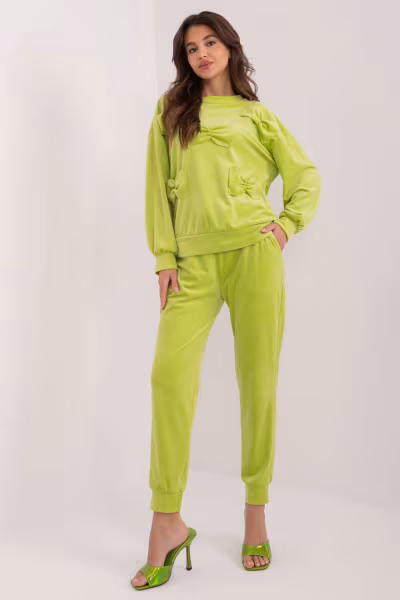Spodnie Komplet Model DHJ-KMPL-8850.68 Limonka - Italy Moda — zdjęcie 1