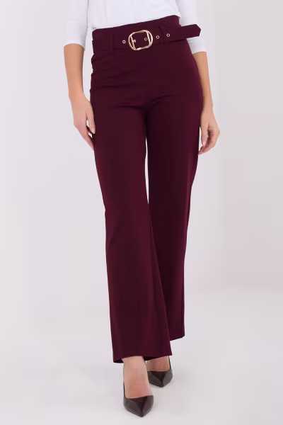 Spodnie Damskie Model IT-SP-FL7371.61 Bordo - Italy Moda — zdjęcie 1