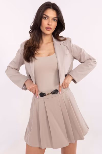 Spodnie Spódnicospodnie Model MI-SD-G60501.66P Dark Beige - Italy Moda — zdjęcie 1