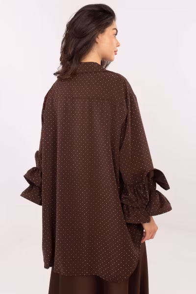 Koszula Damska Model IT-KS-8381-1.64 Brown - Italy Moda — zdjęcie 3