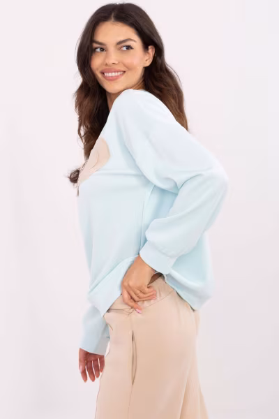 Bluza Damska Model DHJ-BL-20322.72 Light Blue - Italy Moda — zdjęcie 2