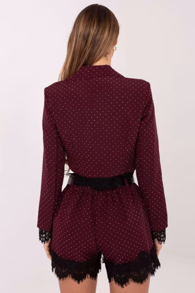 Szorty Damskie Model IT-SN-FL9965.88 Dark Red - Italy Moda — zdjęcie 3