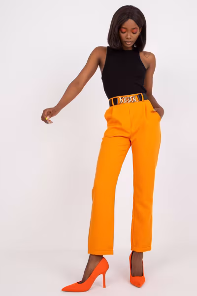 Spodnie Damskie Model DHJ-SP-13165.20 Light Orange - Italy Moda — zdjęcie 1