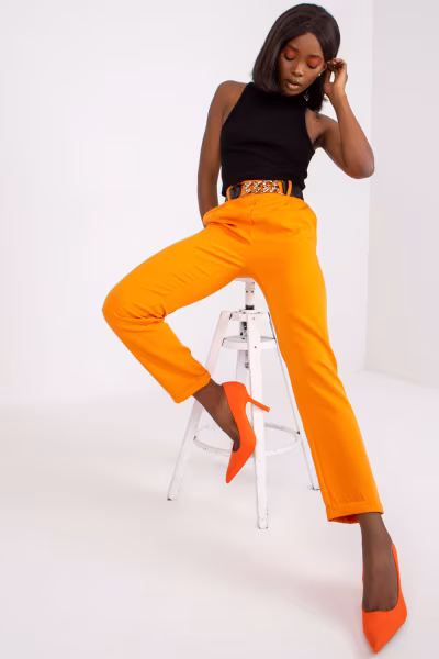 Spodnie Damskie Model DHJ-SP-13165.20 Light Orange - Italy Moda — zdjęcie 2