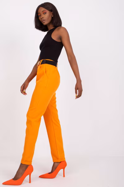 Spodnie Damskie Model DHJ-SP-13165.20 Light Orange - Italy Moda — zdjęcie 3