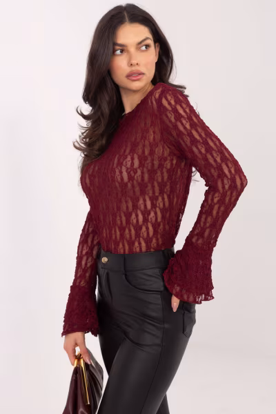 Bluzka Model IT-BZ-9970.97 Bordo - Italy Moda — zdjęcie 1