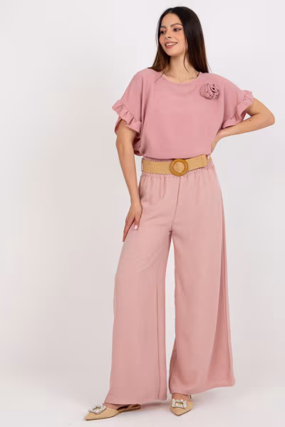 Spodnie Damskie Model DHJ-SP-8387.57 Light Pink - Italy Moda — zdjęcie 1