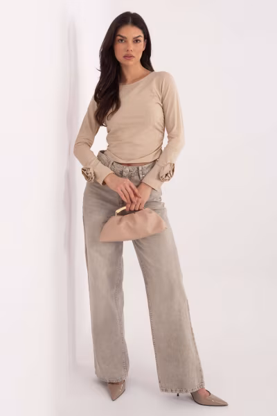 Bluzka Model IT-BZ-22079.55 Beige - Italy Moda — zdjęcie 2
