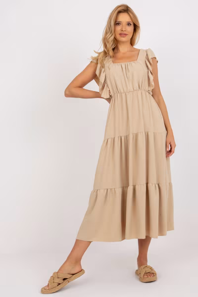 Sukienka Model DHJ-SK-8352.04 Dark Beige - Italy Moda — zdjęcie 1