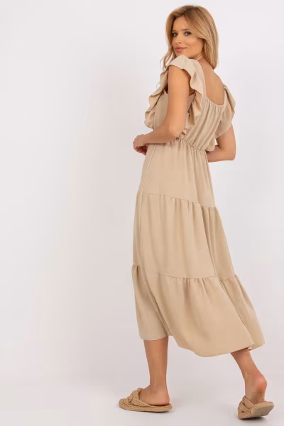 Sukienka Model DHJ-SK-8352.04 Dark Beige - Italy Moda — zdjęcie 2