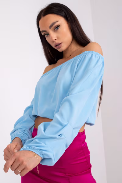 Bluzka Model DHJ-BZ-6816.57 Light Blue - Italy Moda — zdjęcie 1