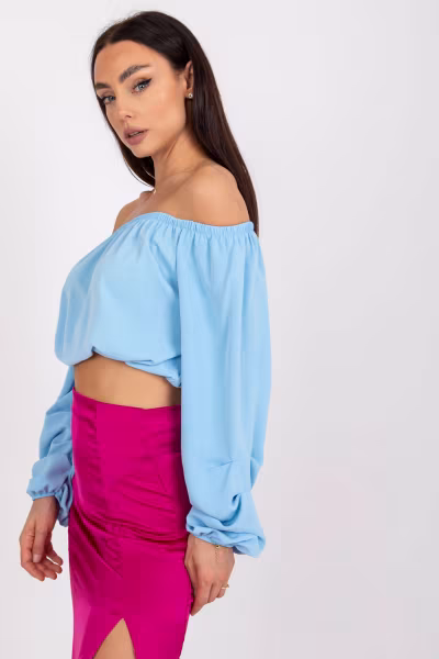 Bluzka Model DHJ-BZ-6816.57 Light Blue - Italy Moda — zdjęcie 2