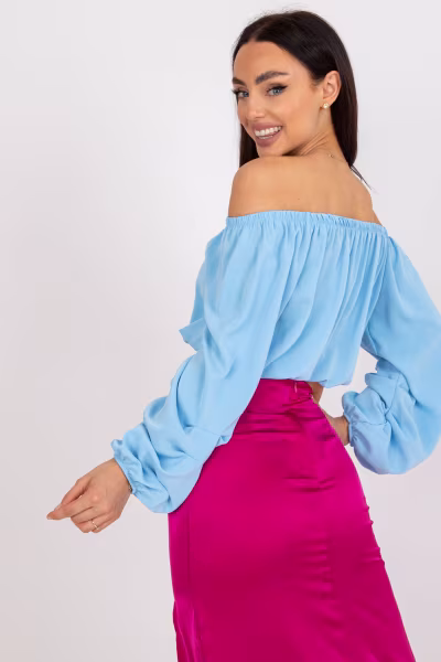 Bluzka Model DHJ-BZ-6816.57 Light Blue - Italy Moda — zdjęcie 3