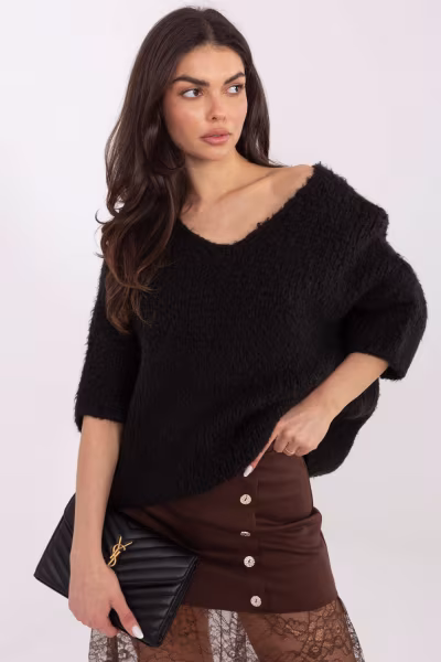 Sweter Damski Model IT-SW-7703.70 Black - Italy Moda — zdjęcie 1