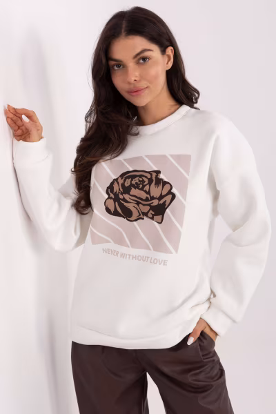 Bluza Damska Model MI-BL-4216.15 Ecru - Italy Moda — zdjęcie 1