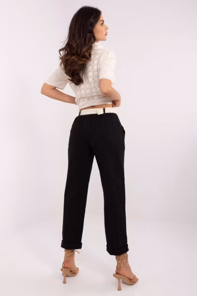 Spodnie Damskie Model DHJ-SP-20506.79 Black - Italy Moda — zdjęcie 3