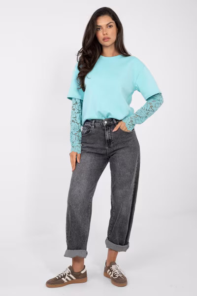 Bluzka Model IT-BZ-22128.27 Mint - Italy Moda — zdjęcie 2