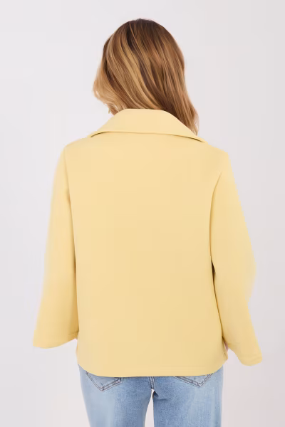 Płaszcz Damski Model IT-KR-FL8159-1.29 Light Yellow - Italy Moda — zdjęcie 3