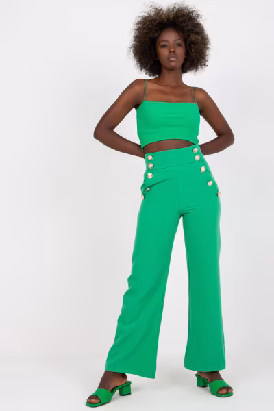 Spodnie Damskie Model DHJ-SP-16008.01X Green - Italy Moda — zdjęcie 1