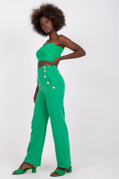 Spodnie Damskie Model DHJ-SP-16008.01X Green - Italy Moda — zdjęcie 2