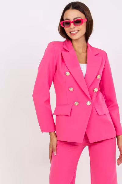 Marynarka Damska Model DHJ-MA-15555.00P Dark Pink - Italy Moda — zdjęcie 1