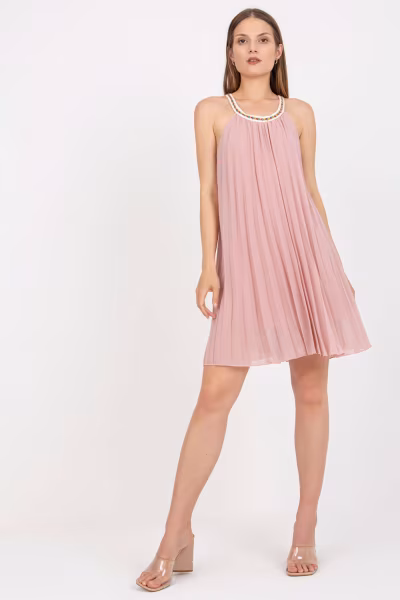 Sukienka Model DHJ-SK-0010.35 Light Pink - Italy Moda — zdjęcie 1